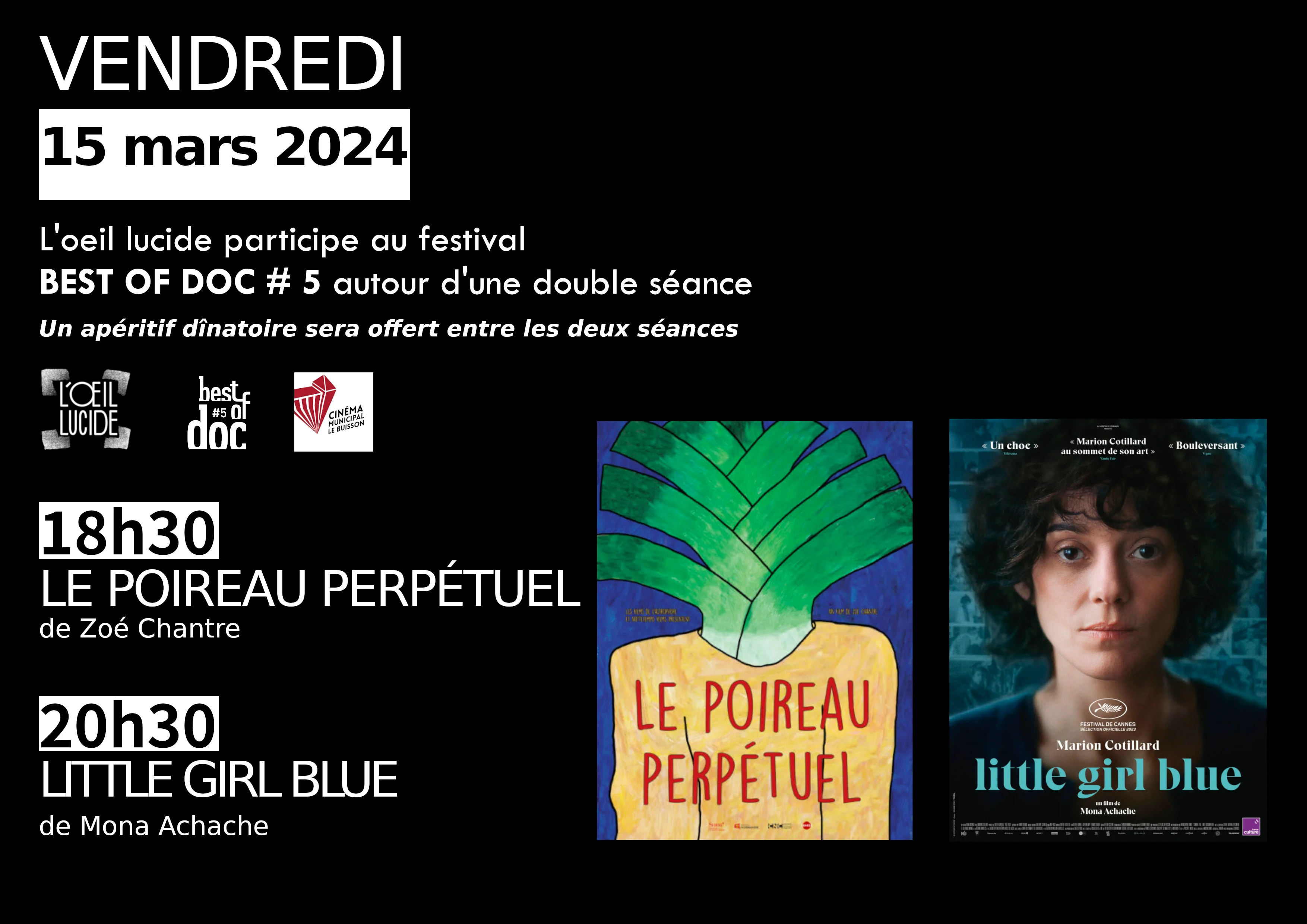 Best of doc Le Poireau Perpétuel Little Girl Blue Cinéma Lux Le