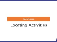 Encompass: Locating Activities