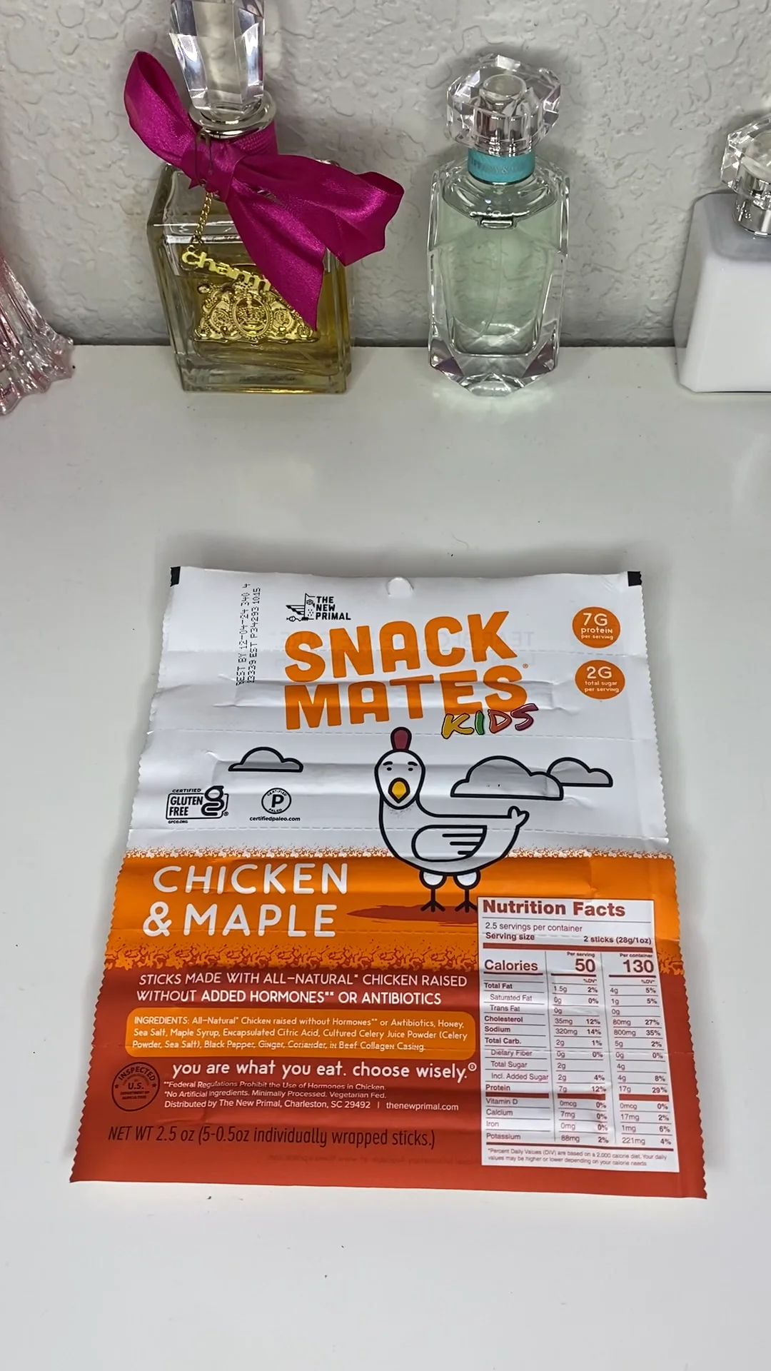DemoSnack Mates Chicken & Maple Mini Meat Stick AllNatural Chicken (1