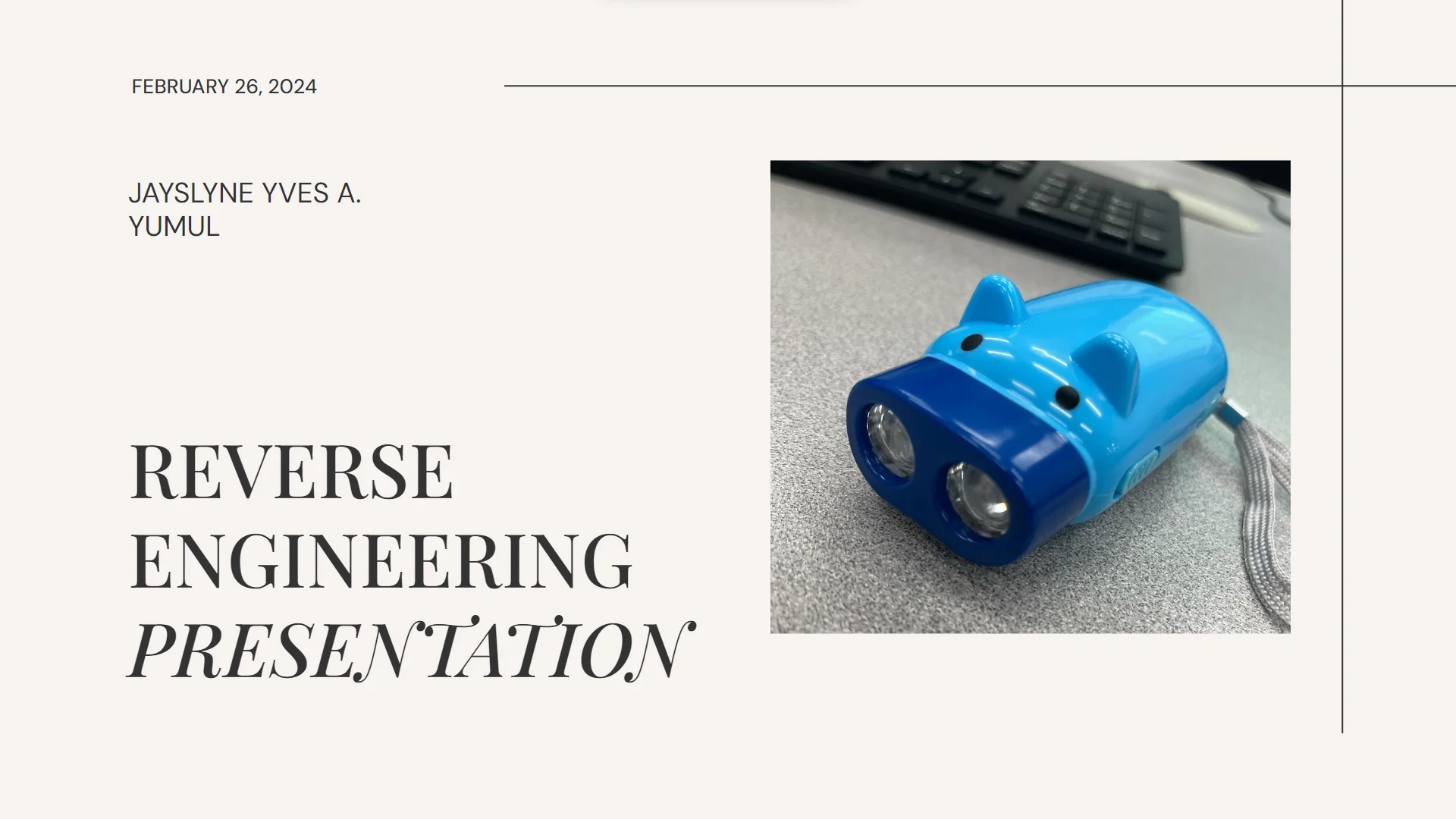 Reverse Engineering Product Redesign Presentation on Vimeo