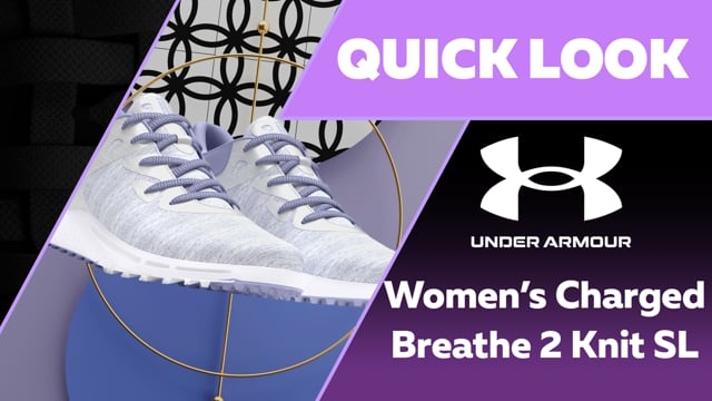 Under Armour Women’s Charged Breathe 2 Knit SL Golf Shoes