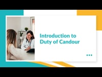 Module 01: Introduction to Duty of Candour