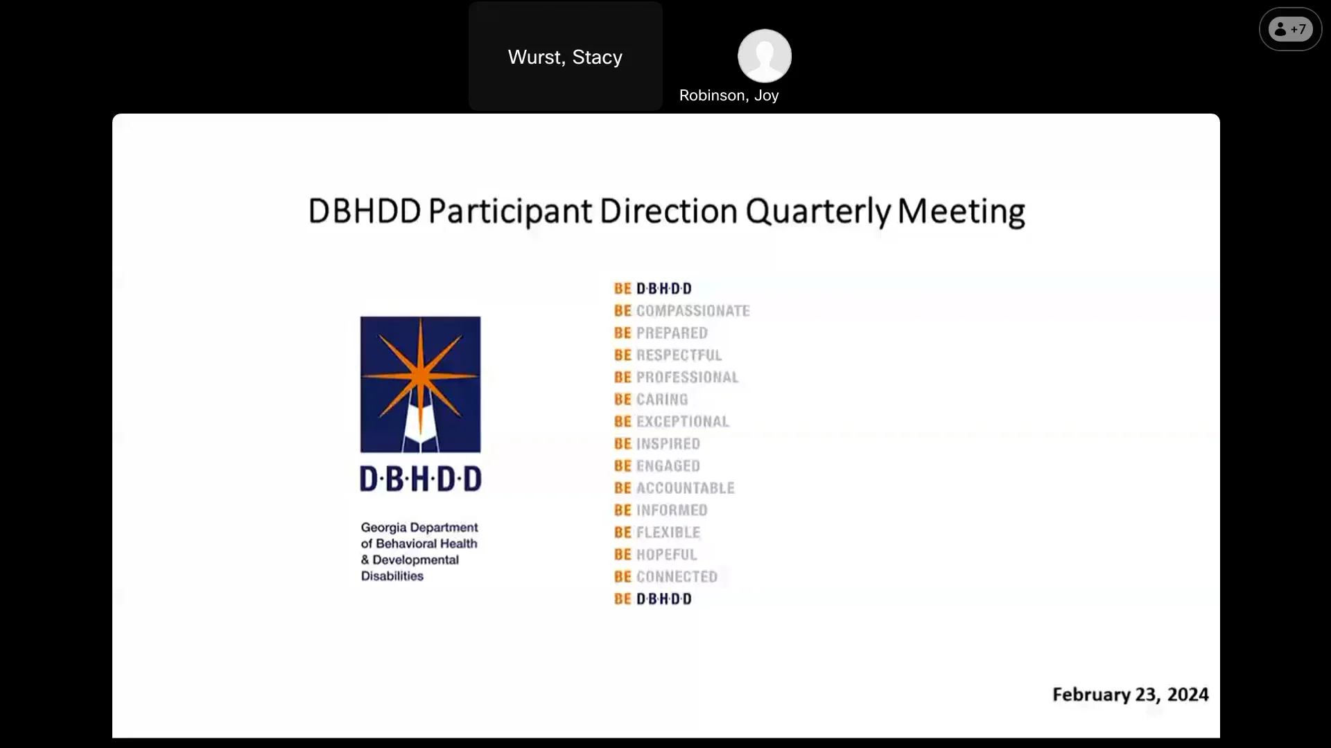 DBHDD Participant Direction Quarterly Meeting - February 2024-20240223 ...