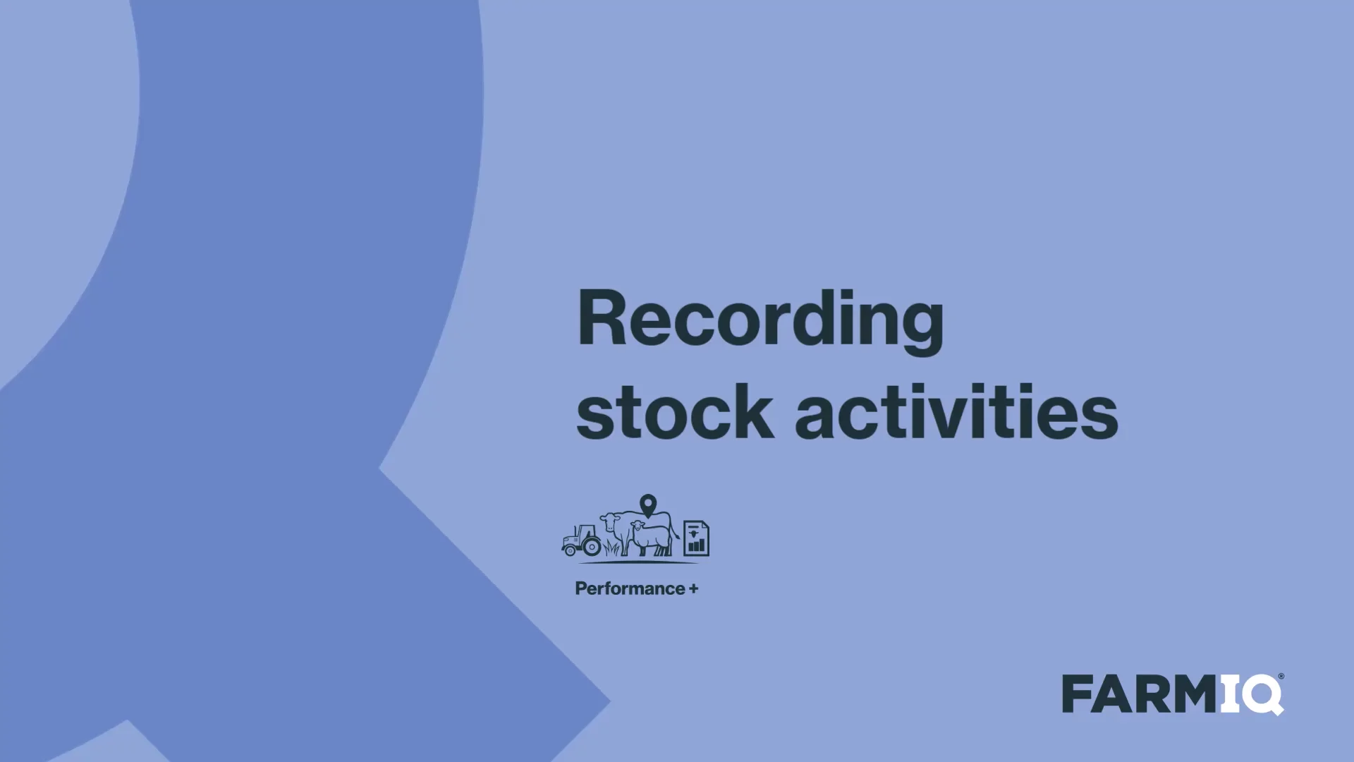 Recording stock activities – Performance+ on Vimeo