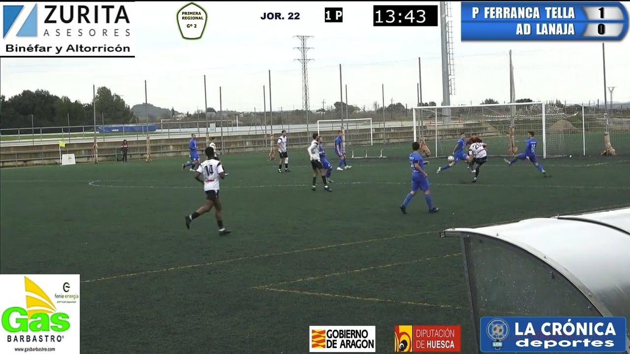 (RESUMEN Y GOLES) Peña Ferranca Tella 4-1 AD Lanaja / Jor. 22 / Primera Regional Gr 2