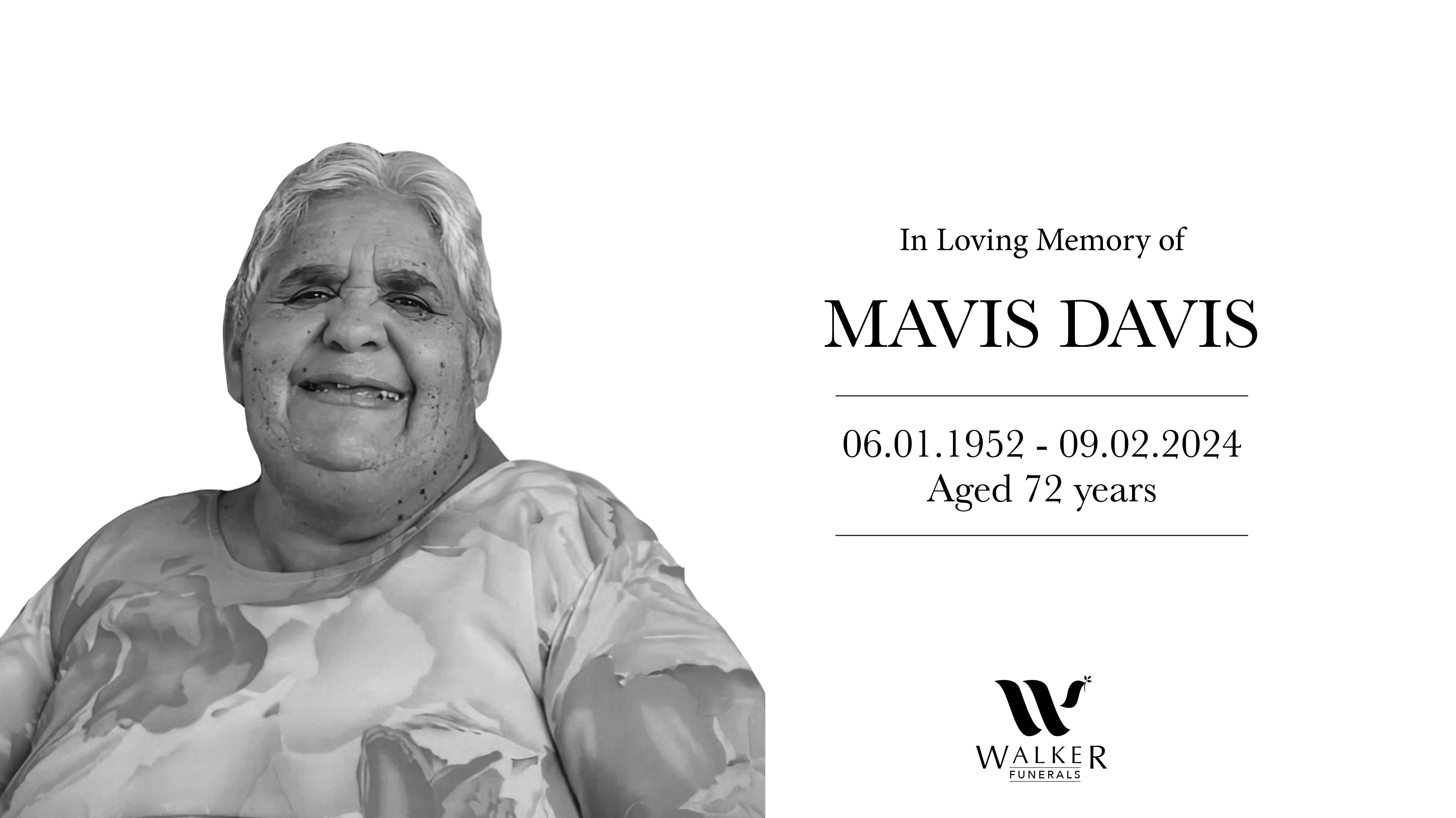 Robert B Walker Funerals - Mavis Davis On Vimeo