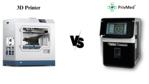 Speed matters, how much faster is PrivMed® compared to a 3D tablet printer ?