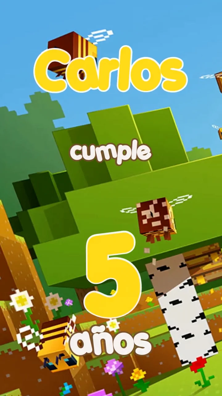 Invitación De Fiesta De Cumpleaños De Minecraft Para Imprimir En Tarjetas