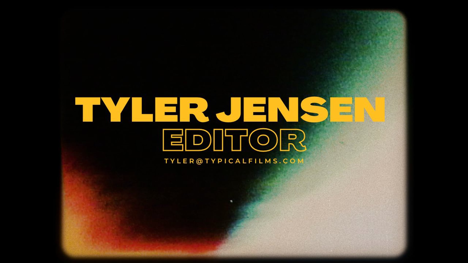 TYLER JENSEN - EDITING REEL