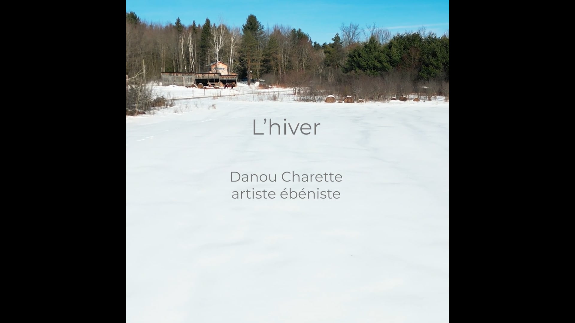 L'hiver // Danou Charette, artiste ébéniste