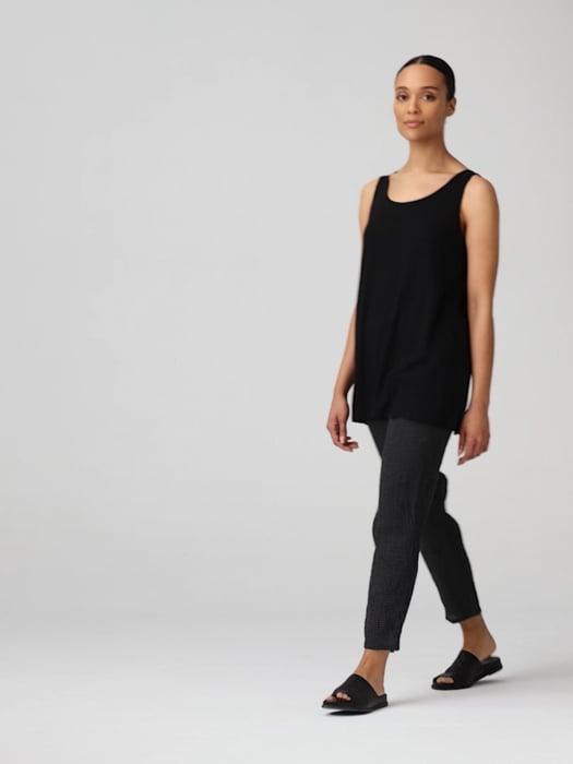 Organic Linen Jersey Long Tank | EILEEN FISHER Organic Linen Jersey Long Tank | EILEEN FISHER