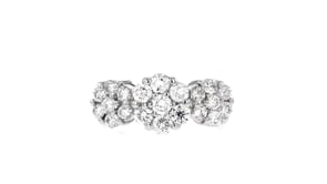C. 2000 Vintage 1.00 ct. t.w. Diamond Cluster Ring in 14kt White Gold