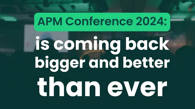 APM Conference 2024 promo video 1080