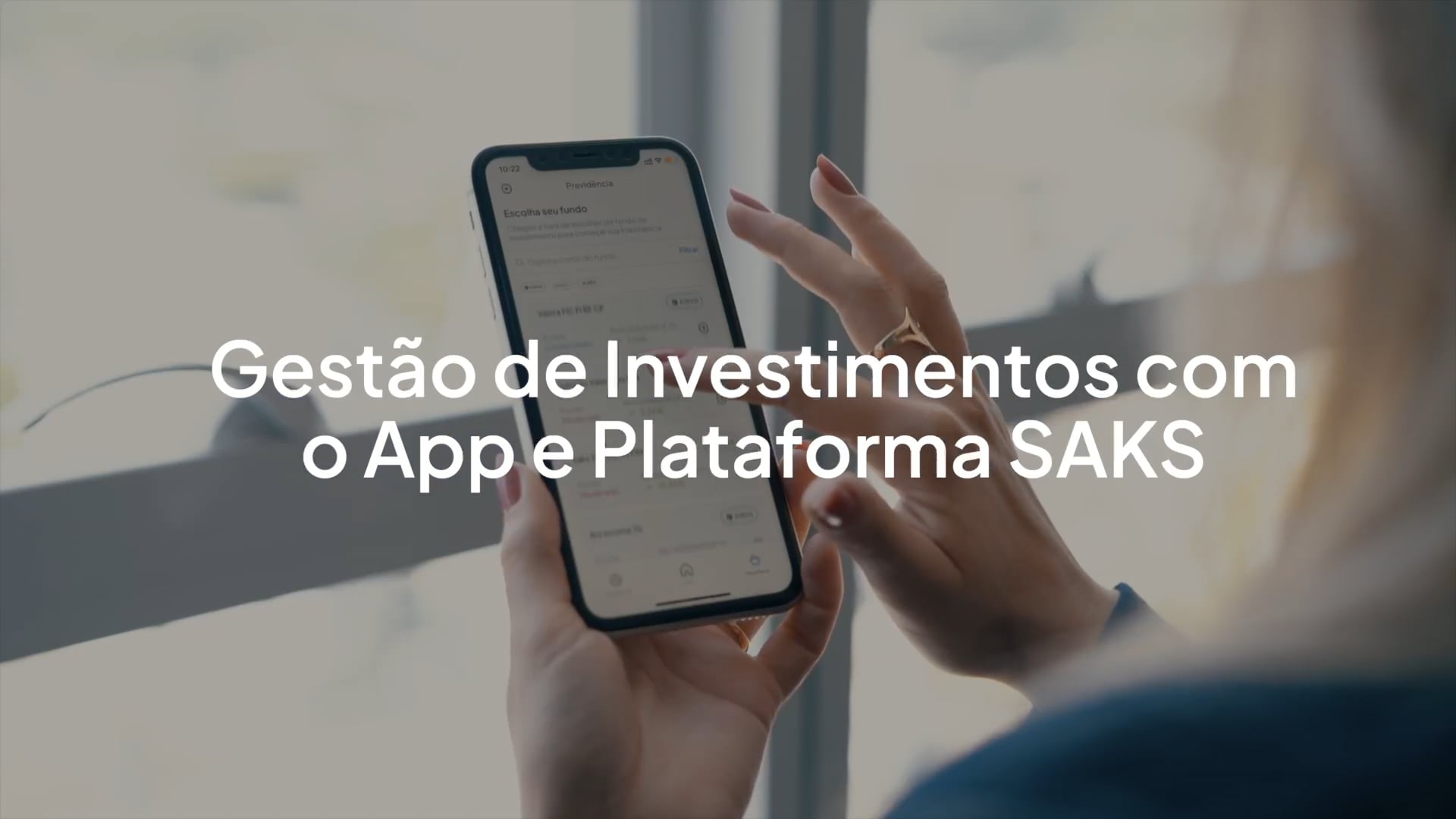 App e Plataforma SAKS - Vídeo de Conteúdo