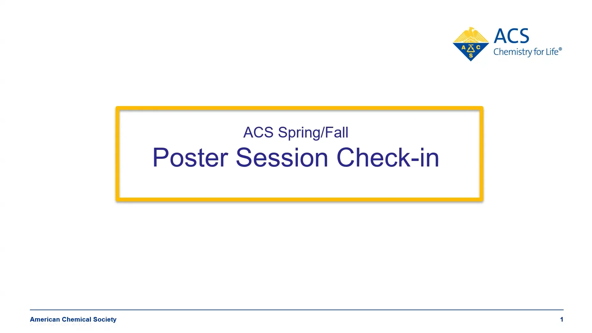 ACS SpringFall Poster Check-in