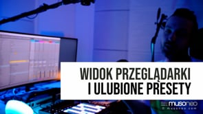 Widok przeglądarki i ulubione presety