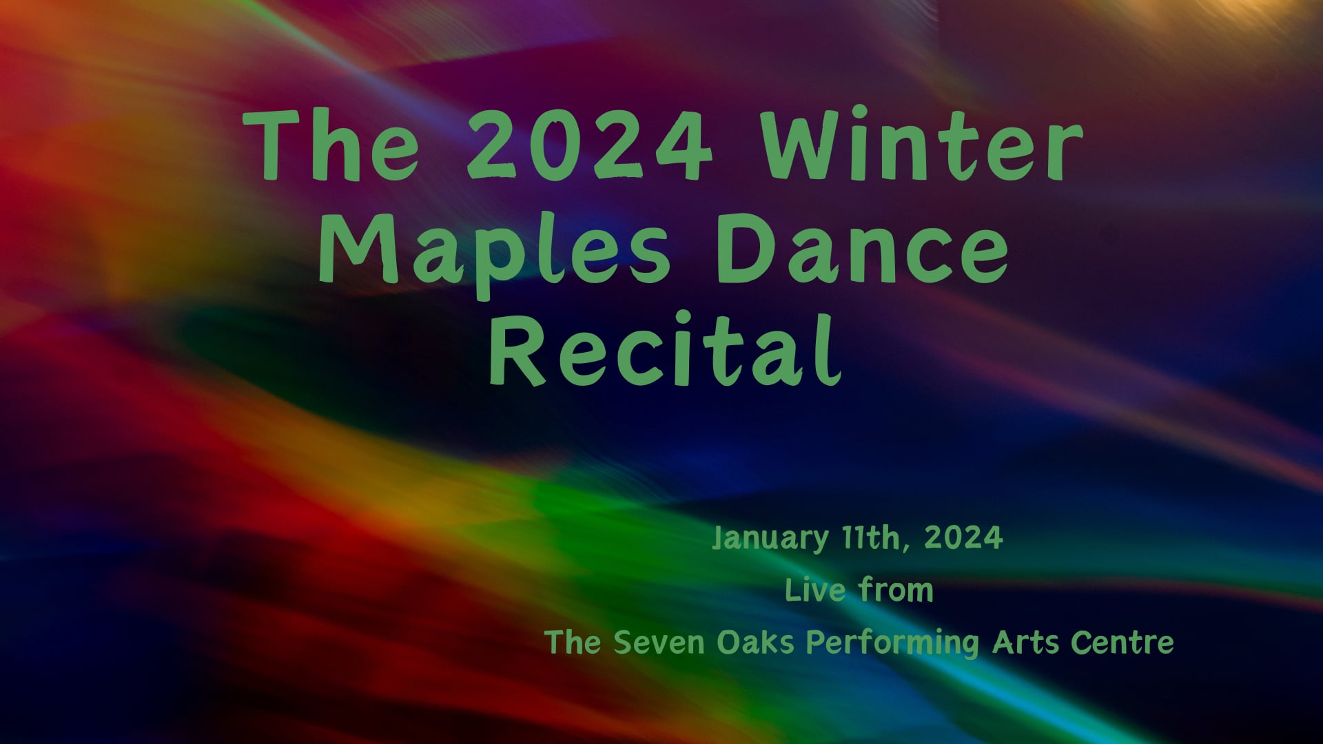 C7O-518 - The 2024 Winter Maples Dance Recitial
