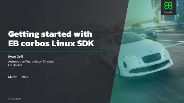 Getting started with new EB corbos Linux SDK