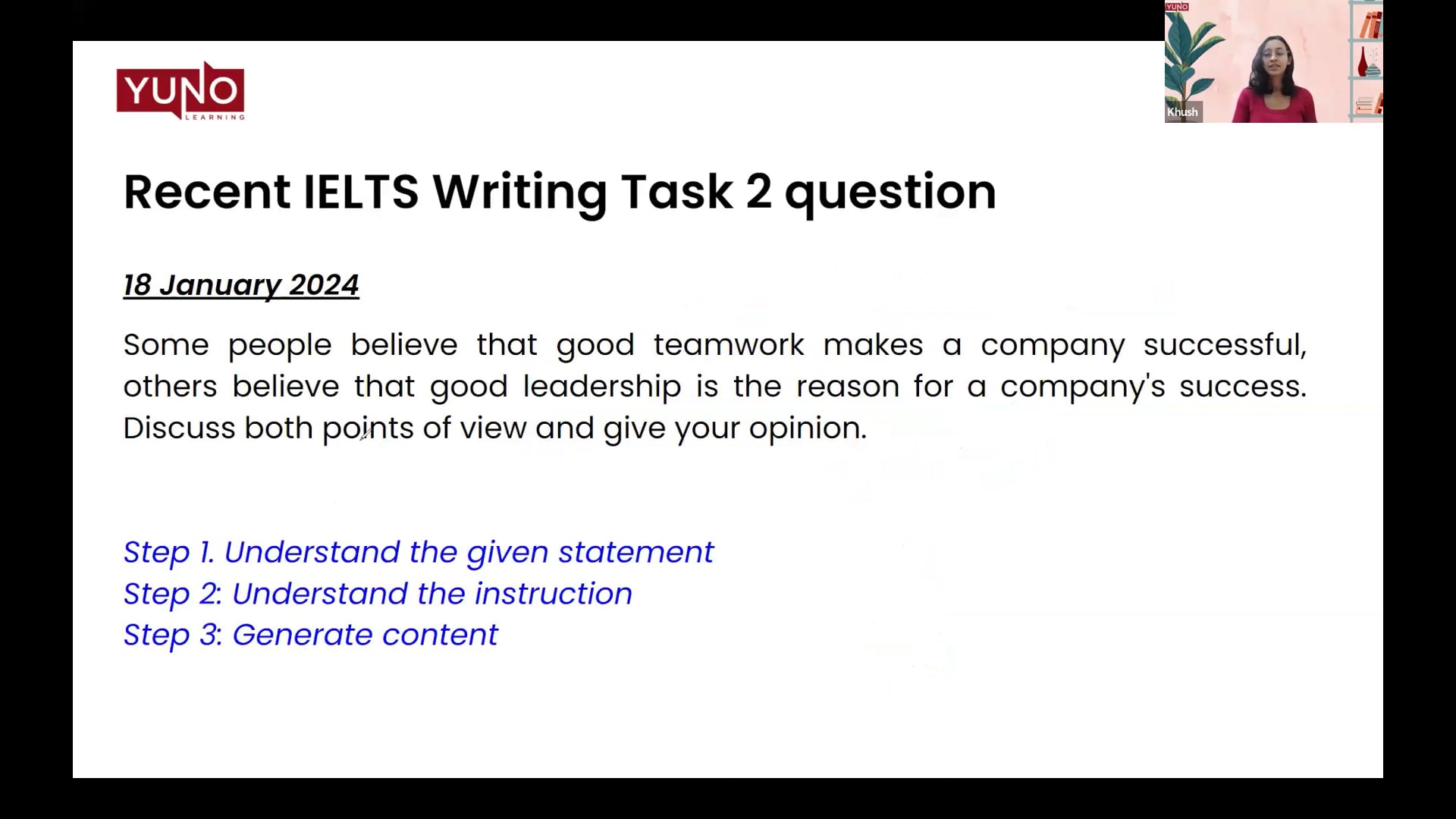 18 January 2024 IELTS Writing Task 2 Question
