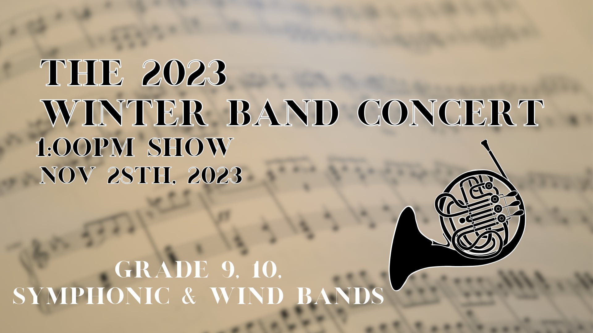 C7O-530 - The 2023 Winter Band Concert! 1pm show.