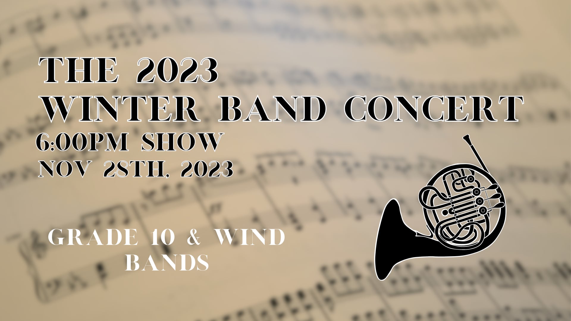 C7O-531 - The 2023 Winter Band Concert! 6:00pm show.