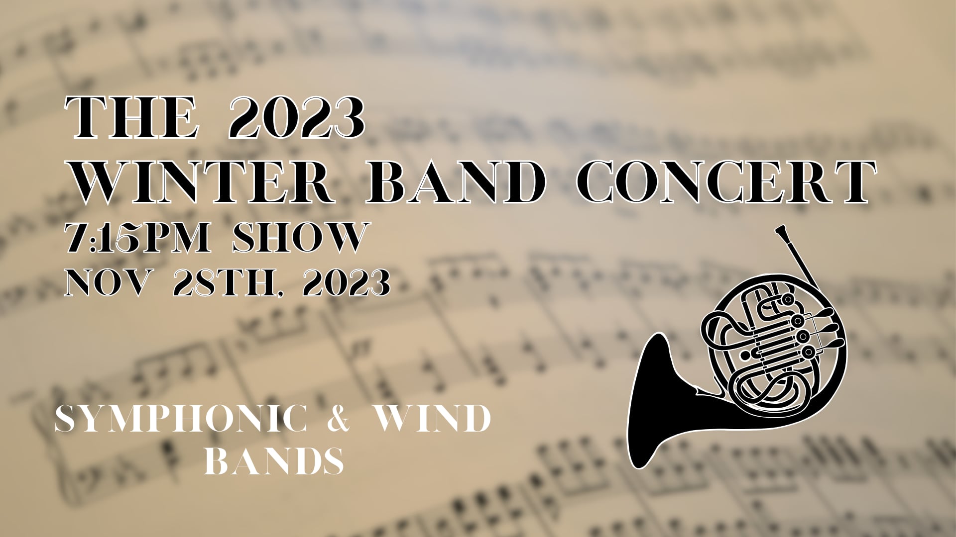C7O-532 - The 2023 Winter Band Concert! 7:15pm Show.