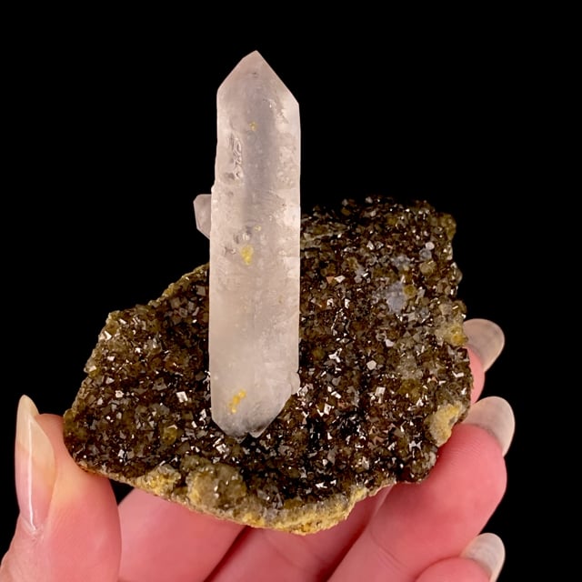 Andradite with Quartz (uncommon association for the locality)