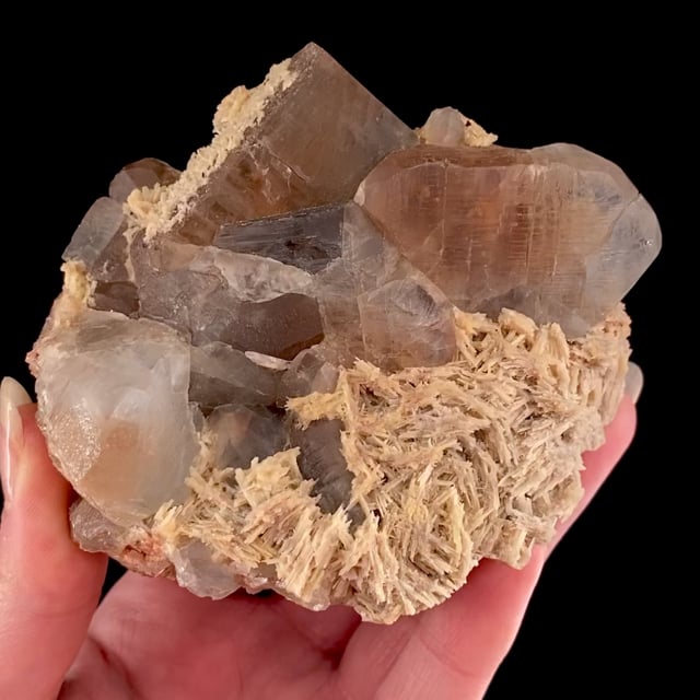 Topaz (natural bi-colored crystals) (RARE matrix specimen)