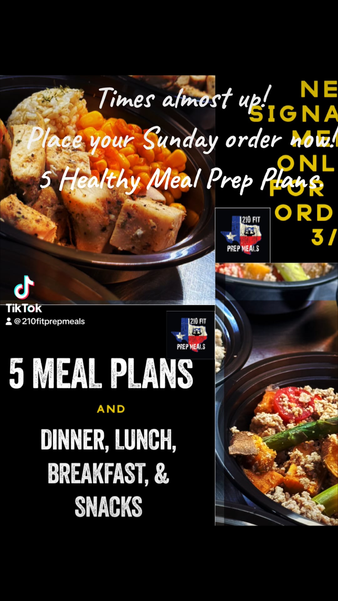 Meal order sale