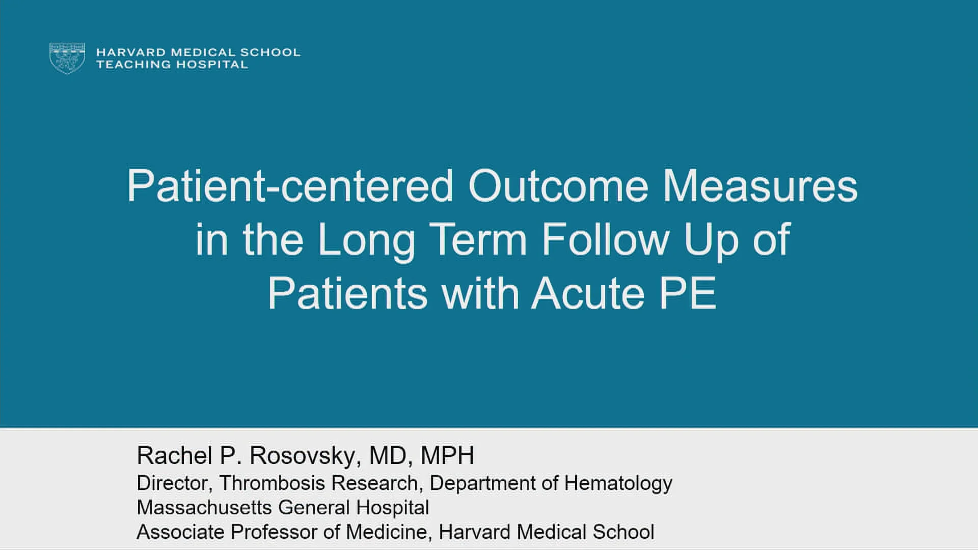 Patient-centred outcome measures in the long term follow up of patients ...