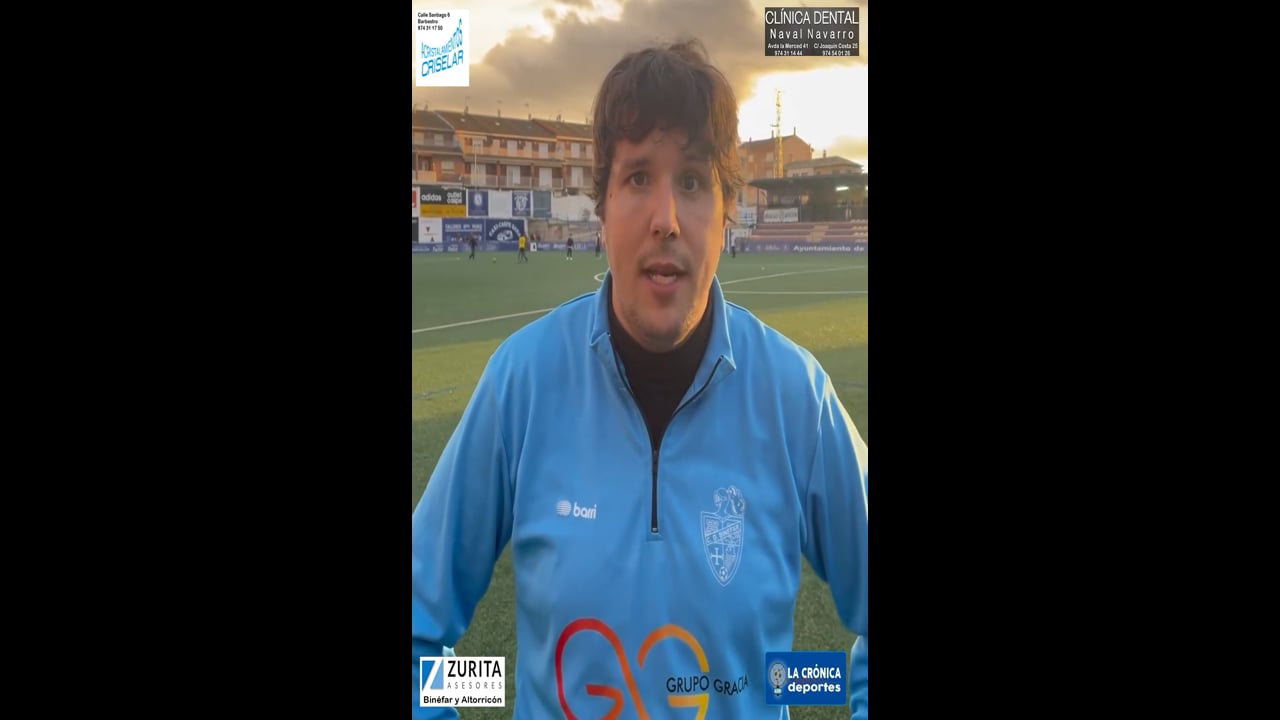 LUIS ARCAS (Entrenador Binéfar) CD Caspe 2-1 CD Binéfar / Jor. 23 / Tercera Rfef / Fuente: Facebook CD Binéfar