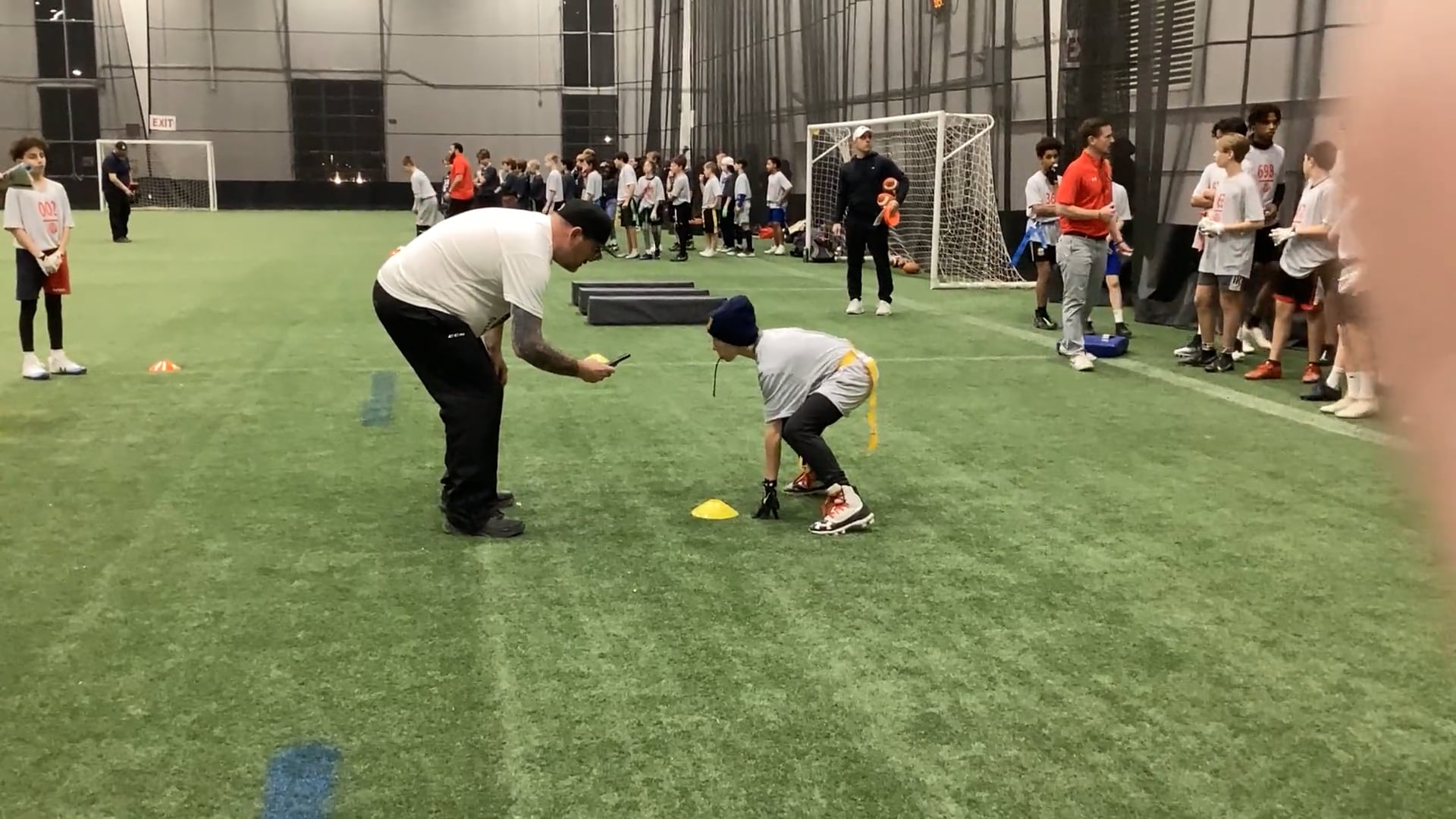 Watch hayden bertrand's 5-10-5 Agility: 5.54 seconds