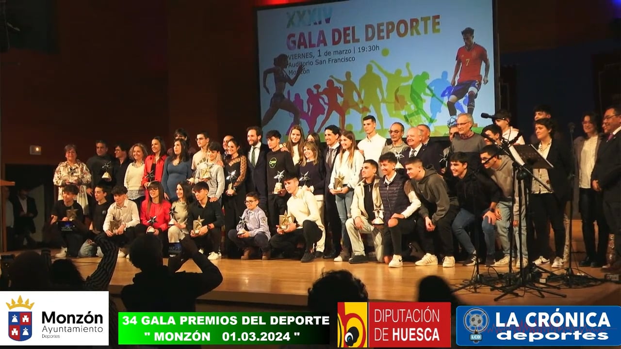 (RESUMEN GALA) 34 EDICIÓN DE LOS PREMIOS AL DEPORTE DE MONZÓN 2024.
