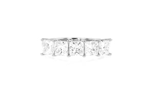 2.00 ct. t.w. Princess-Cut Lab-Grown Diamond Five-Stone Ring in 14kt White Gold