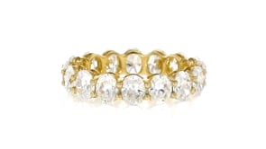 5.00 ct. t.w. Oval Lab-Grown Diamond Eternity Band in 14kt Yellow Gold