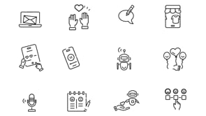 Feedback and Survey Icons, an Outline Icon by Prosymbols (Thumbnail 6 of 6)