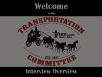 HLSR Transportation Committee | 2023 New Recruit Interview Video