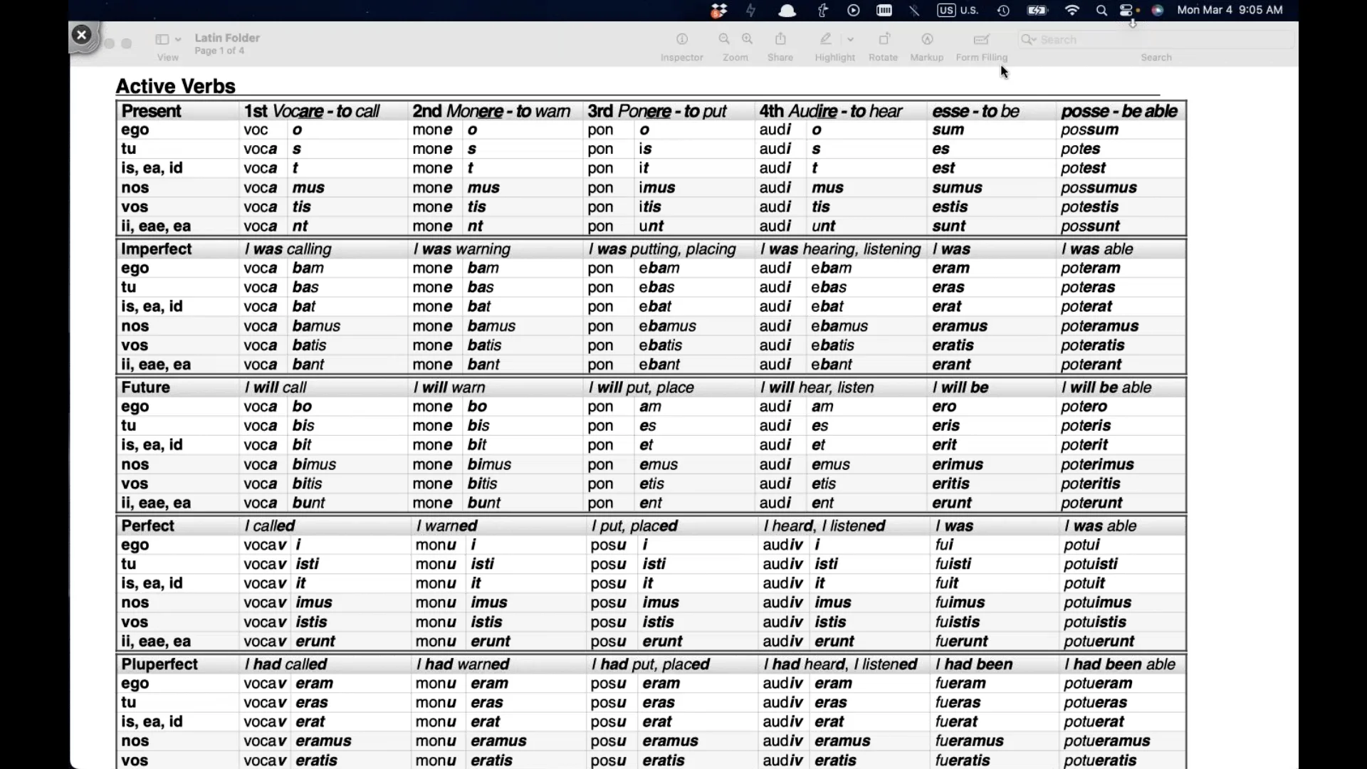 Visual Latin and the Latin Endings: Lessons 14 and 15