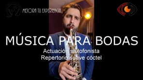 Saxofonista repertorio cóctel
