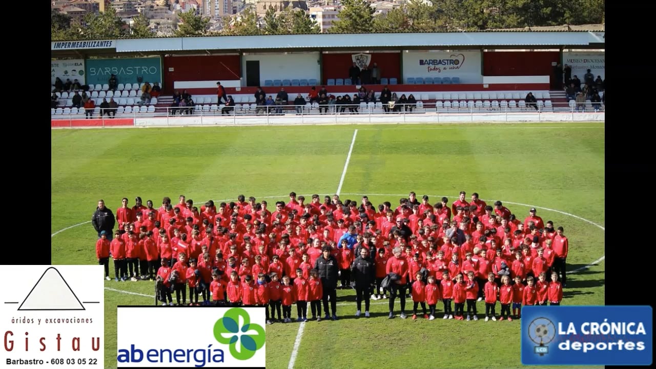 LA UD BARBASTRO PRESENTA A SUS EQUIPOS DEL FÚTBOL BASE EN ESTA TEMPORADA 2023-2024