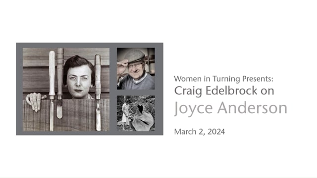 Video thumbnail: WIT Presents: Craig Edelbrock on Joyce Anderson, March 2, 2024