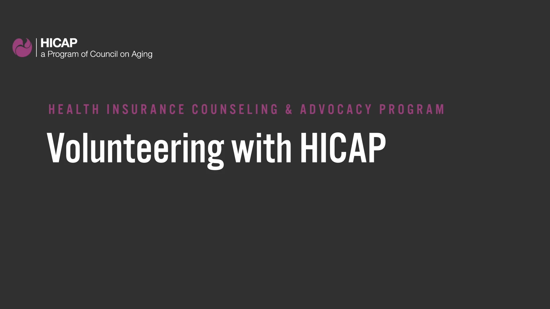 Volunteering with HICAP
