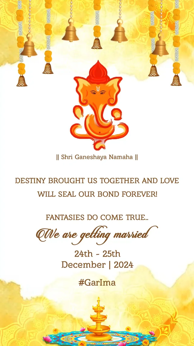 Golden Kalamkari Hearth and Red Housewarming Party Invitation with  Grihapravesh and Satyanarayan pujan events – SeeMyMarriage