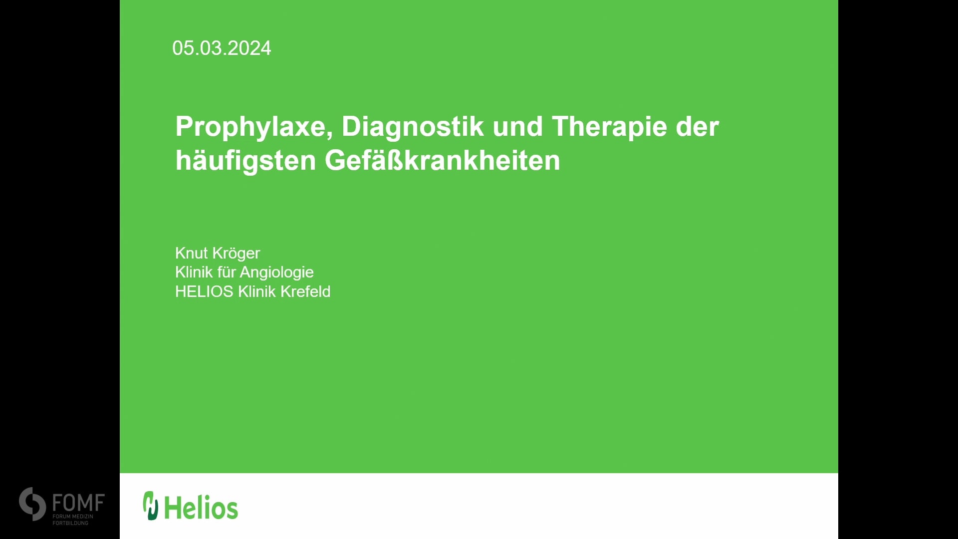 Prophylaxe, Diagnostik und Therapie der häufigsten Gefäßkrankheiten