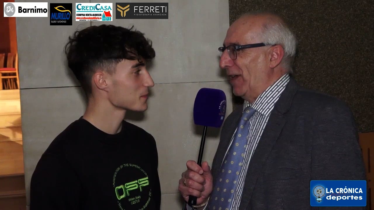 ROBERTO  MARTÍN URUEL  MEJOR DEPORTISTA  MASCULINO  XXXIV  PREMIOS AL DEPORTE DE MONZÓN 2024