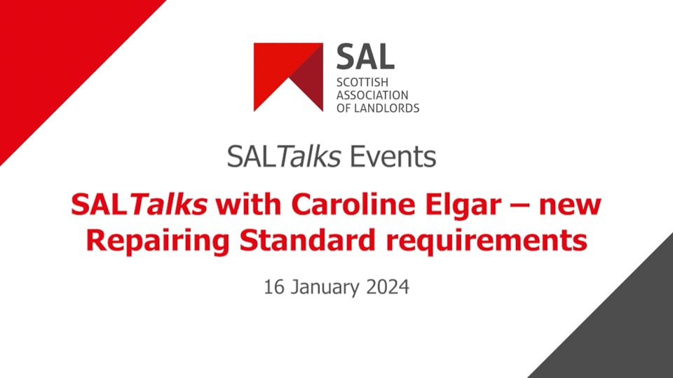 SALTalks with Caroline Elgar – new repairing standard requirements