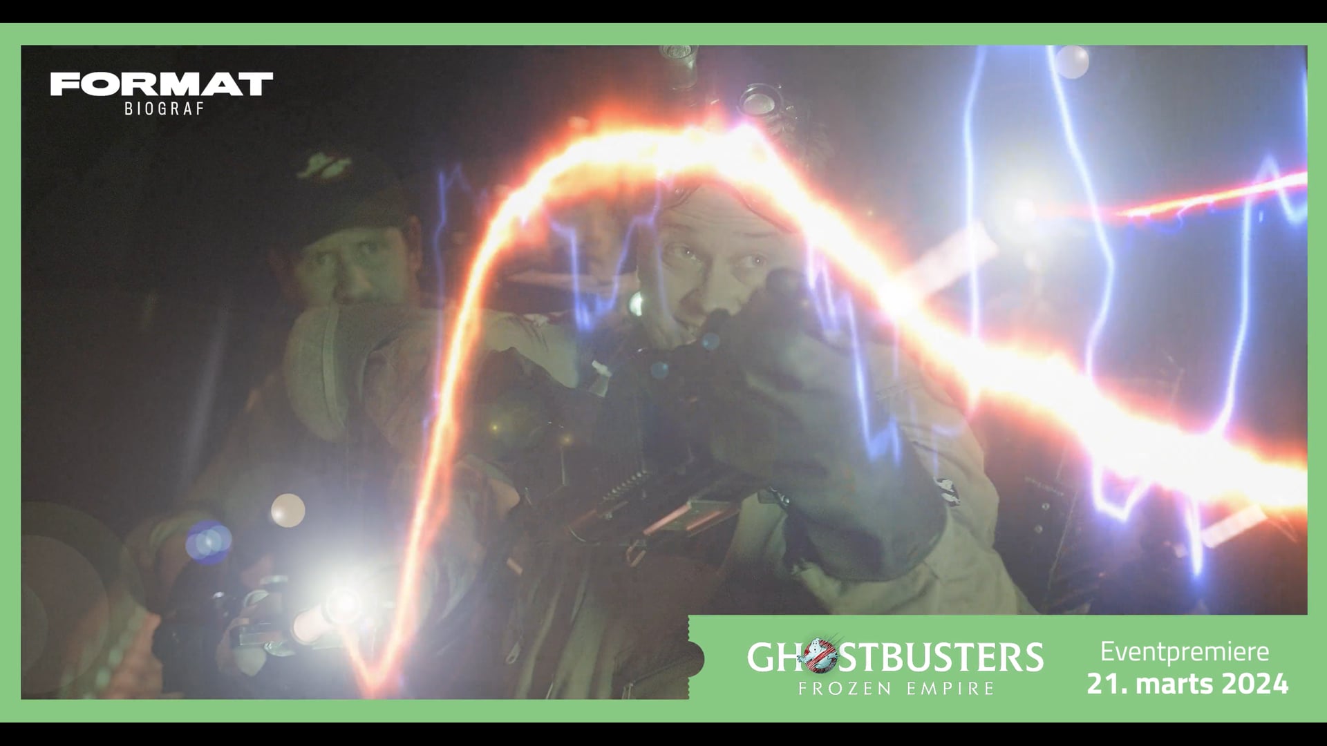 PROMO for GHOSTBUSTERS FROZEN EMPIRE i FORMAT BIOGRAF