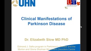02. Clinical Manifestations of Parkinson Disease