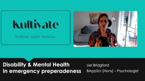 Disability & Mental Health in Emergency Preparedness