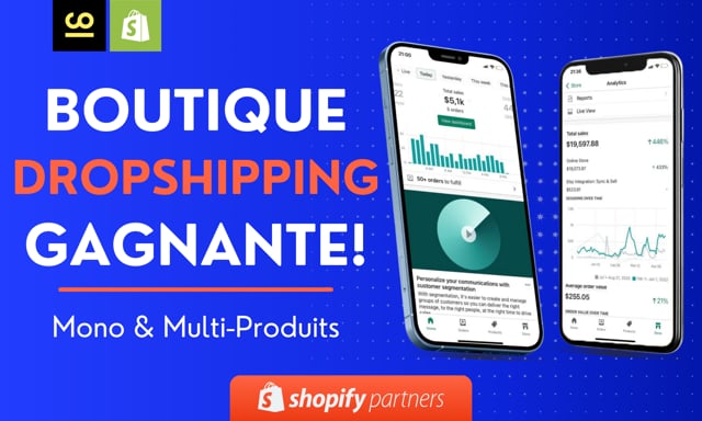 créer votre Boutique Shopify dropshipping / E-commerce à haute conversion